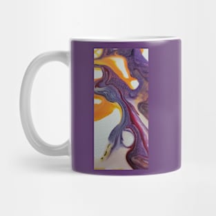 Purple paint pour Mug